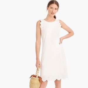J. Crew Sleeveless Knit Dress with Eyelet trim